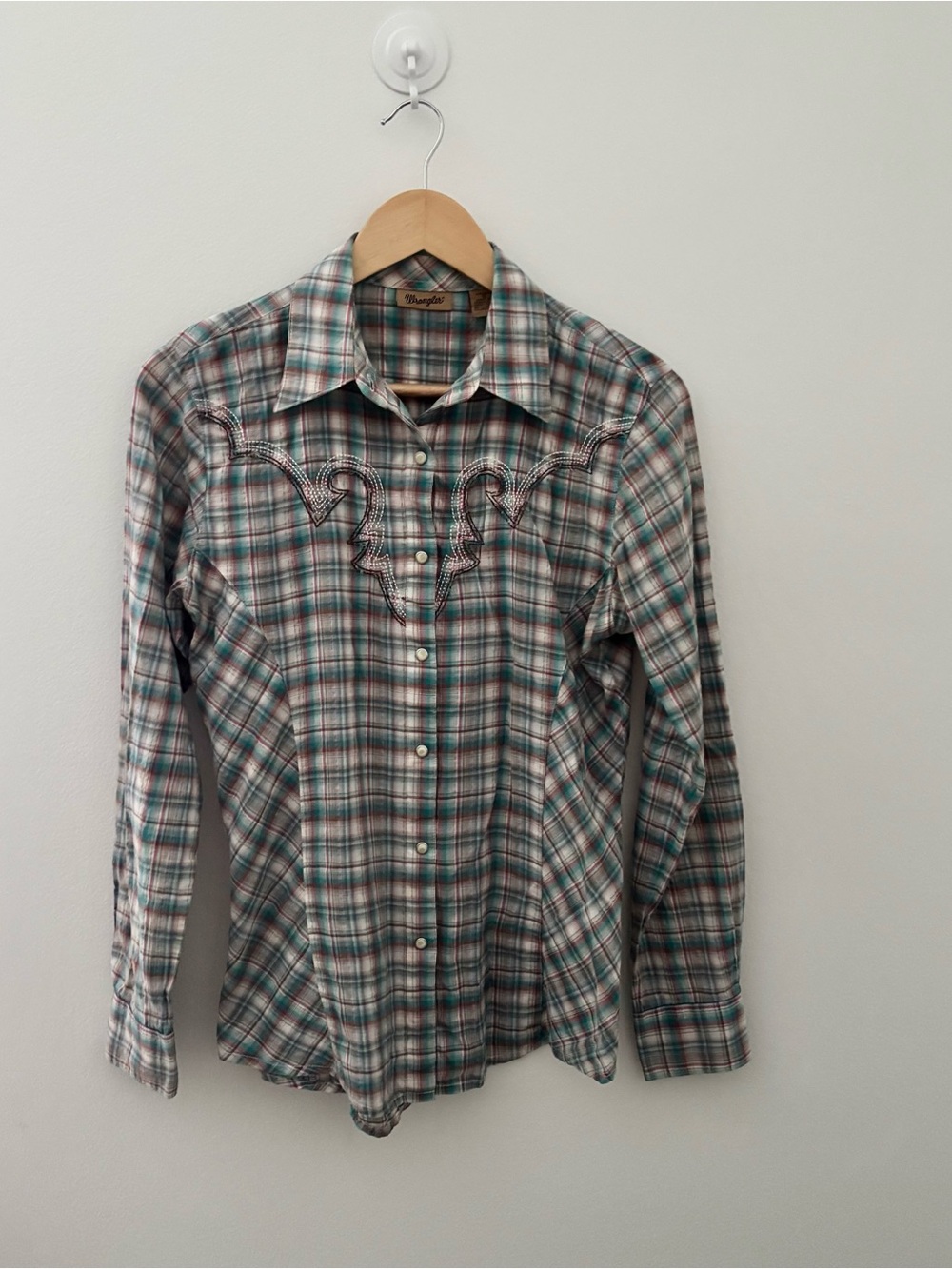 Wrangler Plaid Western Snap Front Shirt